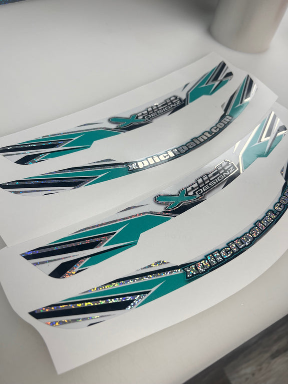 Custom Visor Decal Set